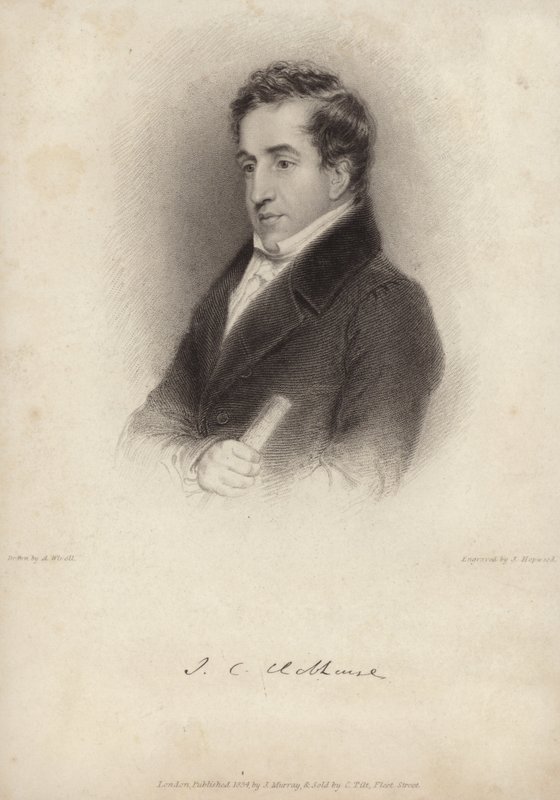 John Hobhouse, 1:a baron Broughton, engelsk politiker och memoarist. av James, the Elder Hopwood