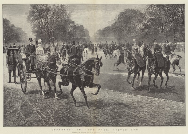 Eftermiddag i Hyde Park, Rotten Row av Jan van Chelminski