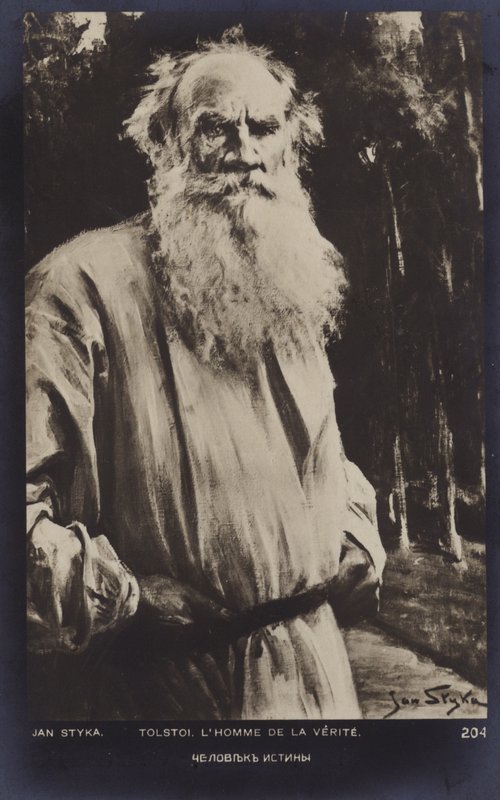 Leo Tolstoj (1828-1910), rysk romanförfattare, novellist och dramatiker. av Jan Styka