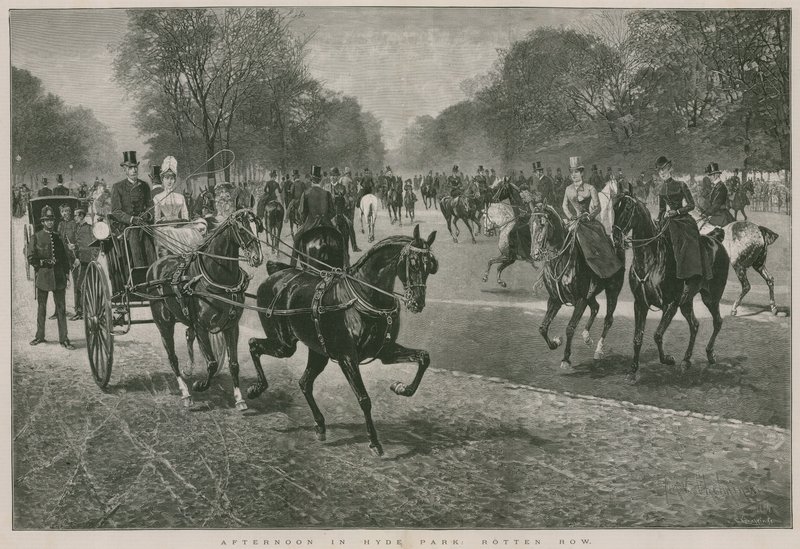 Eftermiddag i Hyde Park i London: Rotten Row av Jan van Chelminski