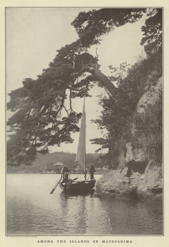 Bland öarna i Matsushima av Japanese Photographer