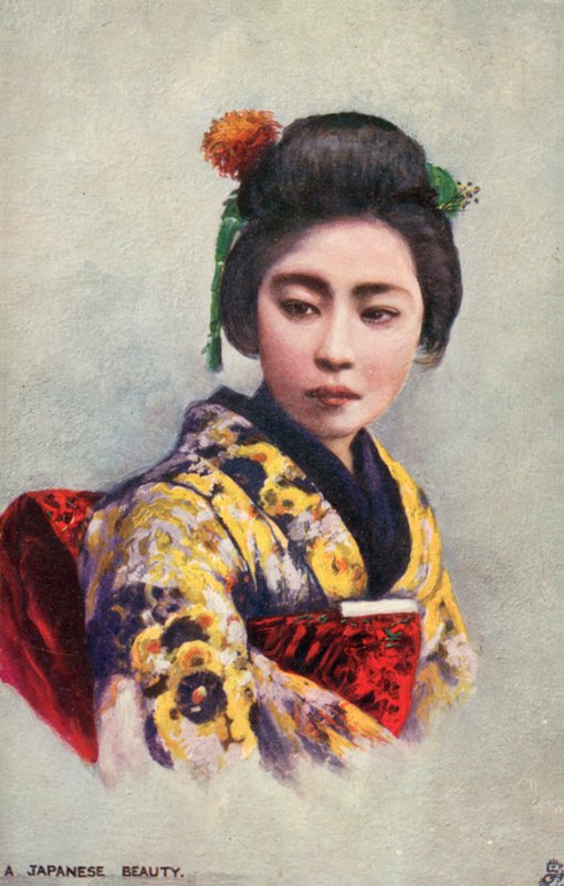 Vacker japansk kvinna (färgfoto) av Japanese Photographer