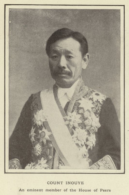 Greve Inouye, en framstående medlem av House of Peers av Japanese Photographer