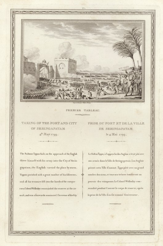 Intagande av fortet och staden Seringapatam, 4 maj 1799 av Jean Duplessi Bertaux