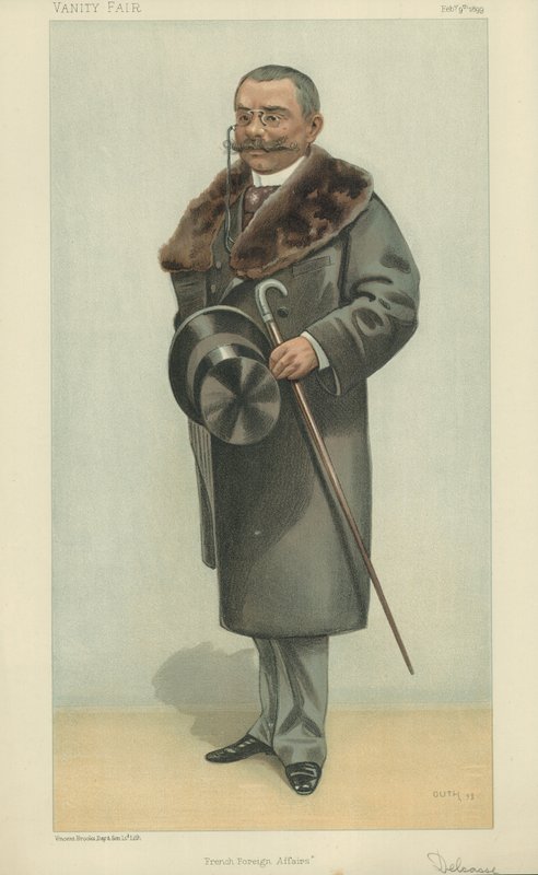 M Theophile Delcasse (färg litho) av Jean Baptiste (after) Guth