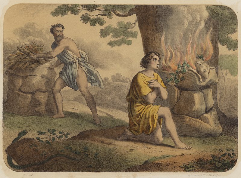 kain och abel av Jean Baptiste Auguste Leloir