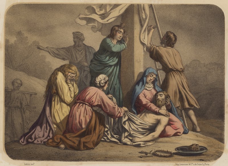 Nedstigningen från korset av Jean Baptiste Auguste Leloir