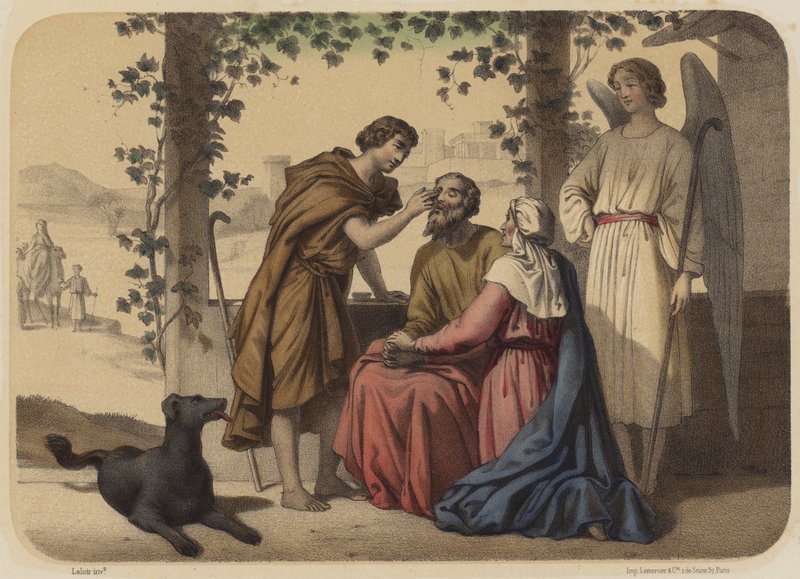 Young Tobys återkomst av Jean Baptiste Auguste Leloir