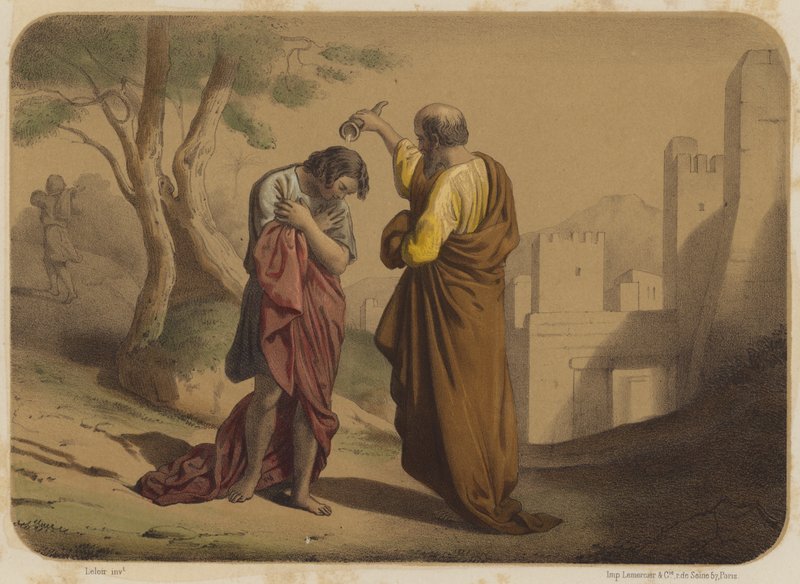 Samuel Heliga Saul av Jean Baptiste Auguste Leloir