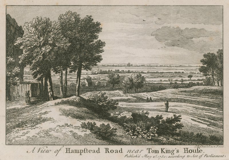 Utsikt över Hampstead Road nära Tom King
