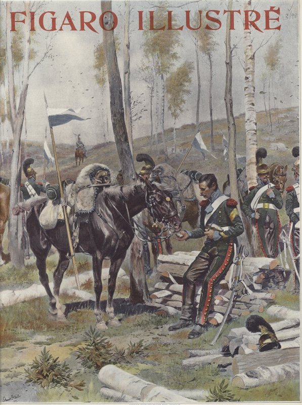 Ett läger av soldater av Jean Baptiste Edouard Detaille