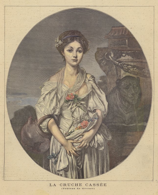 Den trasiga kannan av Jean Baptiste Greuze