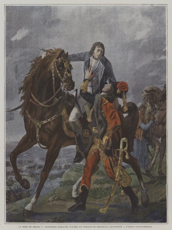 General Desaix död i slaget vid Marengo, 1800 av Jean Baptiste Regnault