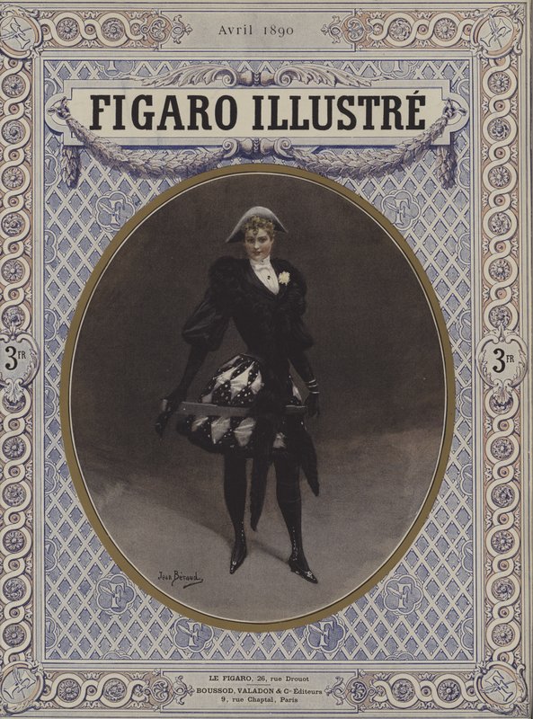 Arlequine Fin de Siecle av Jean Beraud