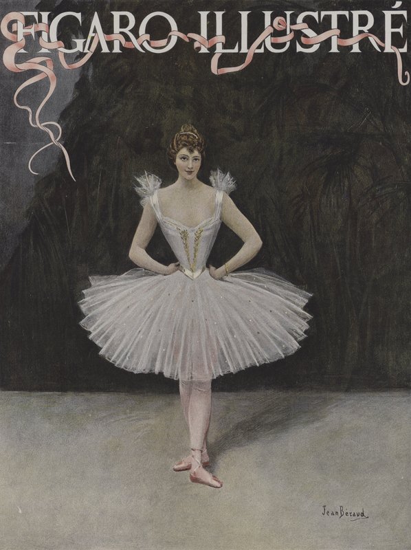 Dansaren. Omslag till Le Figaro Illustre, februari 1895 av Jean Beraud