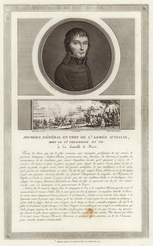 Porträtt av Barthelemy Catherine Joubert av Jean Duplessi Bertaux