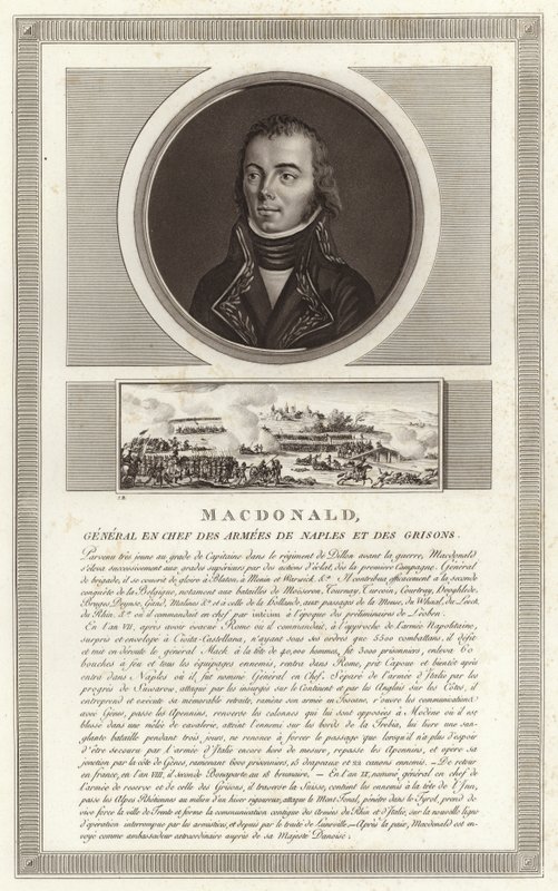 Porträtt av Jacques MacDonald, hertig av Taranto av Jean Duplessi Bertaux