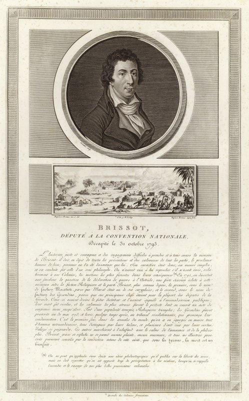 Porträtt av Jacques Pierre Brissot av Jean Duplessi Bertaux