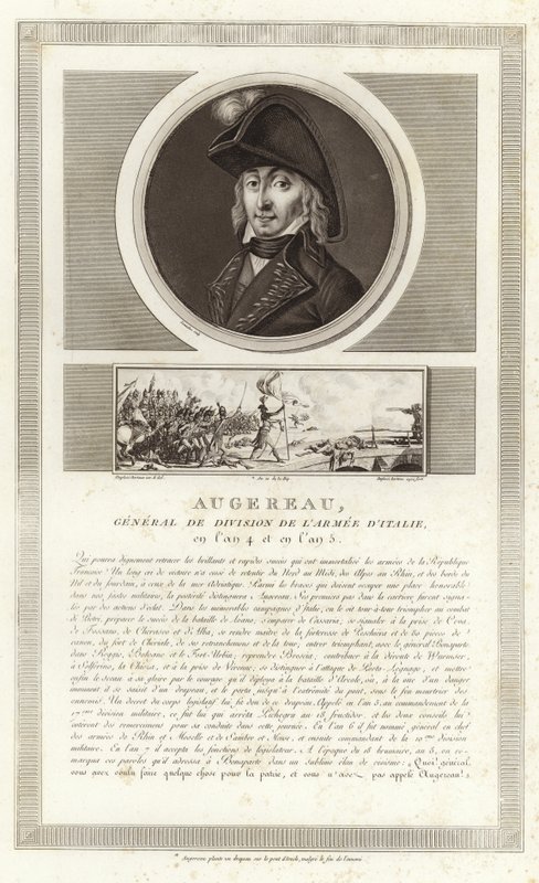 Porträtt av Pierre Augereau, hertig av Castiglione av Jean Duplessi Bertaux
