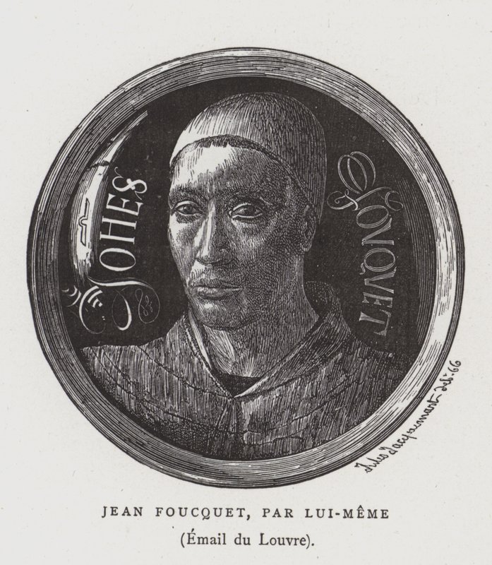 Självporträtt av den franske 1400-talets målare Jean Fouquet av Jean Fouquet