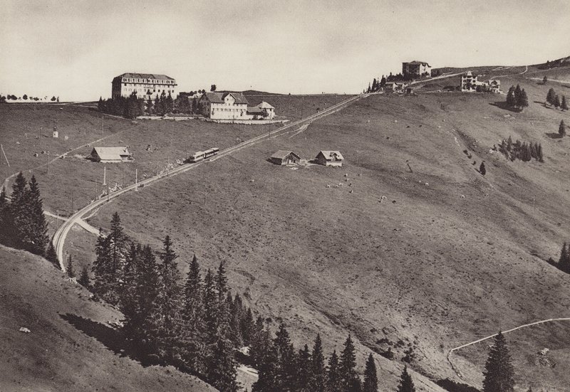 Hotel Rigi Staffel, elektrisk Arth Rigi Bahn (s/v foto) av Jean Gaberell