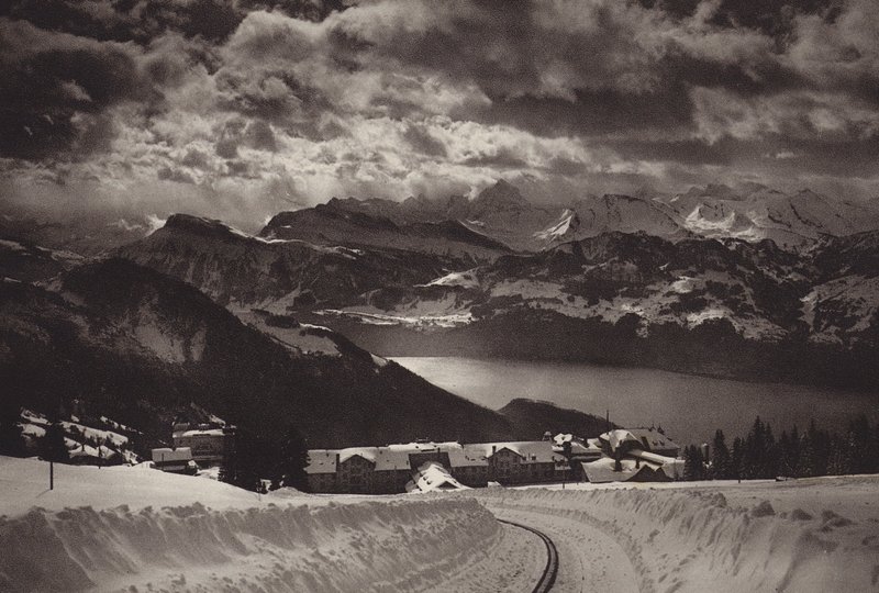 Rigi Kaltbad och Vierwaldstättersjön (s/v foto) av Jean Gaberell