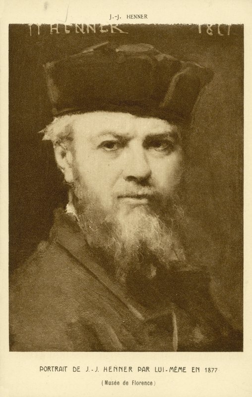 Självporträtt av Jean-Jacques Henner, fransk konstnär av Jean Jacques (after) Henner