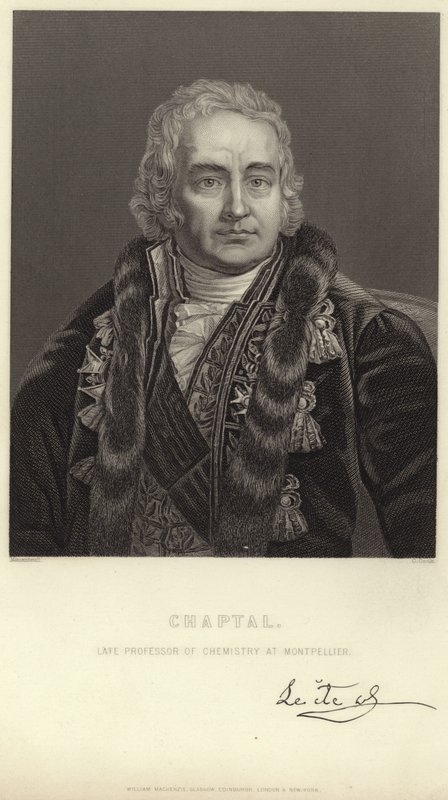 Porträtt av Jean-Antoine Chaptal av Jean Jacques Francois Monanteuil
