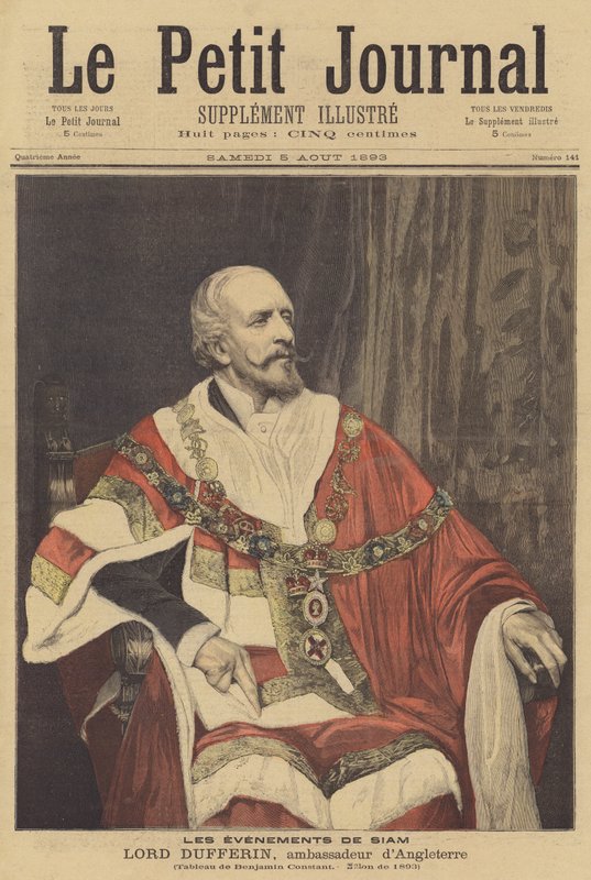 Lord Dufferin, brittisk ambassadör i Frankrike av Jean Joseph Benjamin Constant