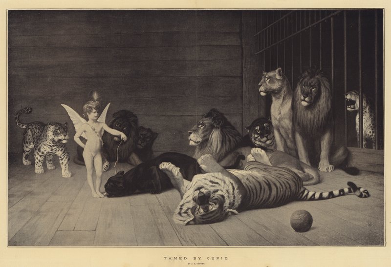Tämjas av Amor av Jean Leon Gerome