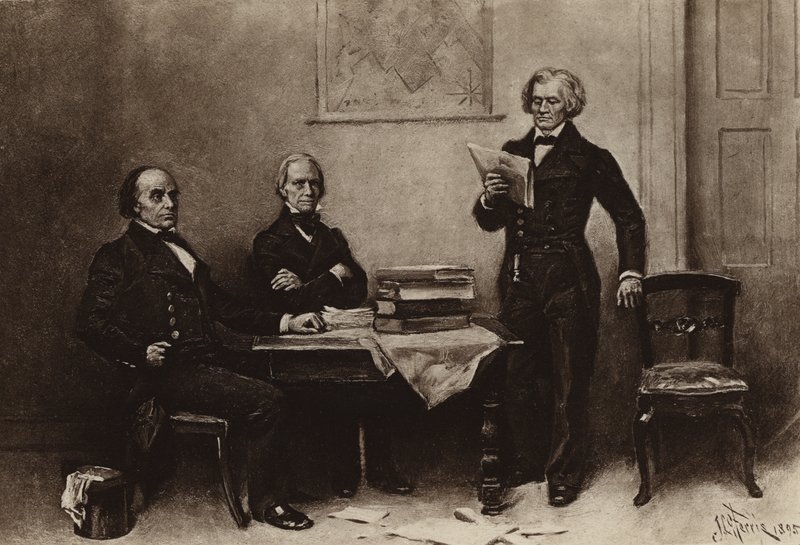 Webster, Clay och Calhoun (fotogravyr) av Jean Leon Gerome Ferris