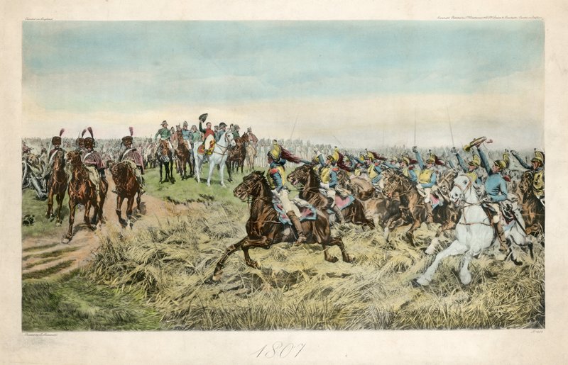 De franska kyrassiärernas anfall vid Friedland den 14 juni 1807 av Jean Louis Ernest Meissonier