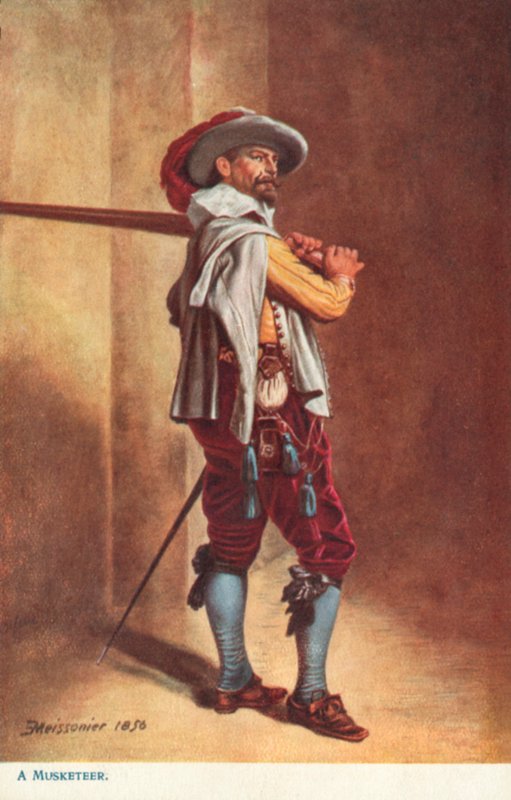 En musketör, Ludvig XIII:s tid av Jean Louis Ernest after Meissonier