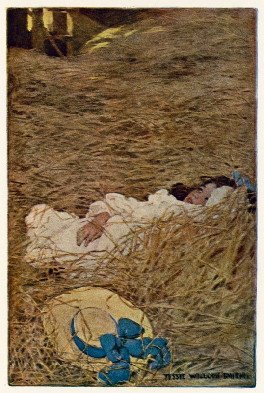 Höloftet (färg litho) av Jessie Willcox Smith