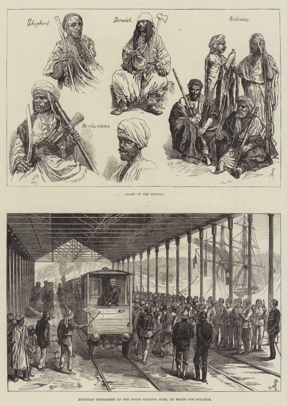 Skisser över Sudan av Johann Nepomuk Schonberg