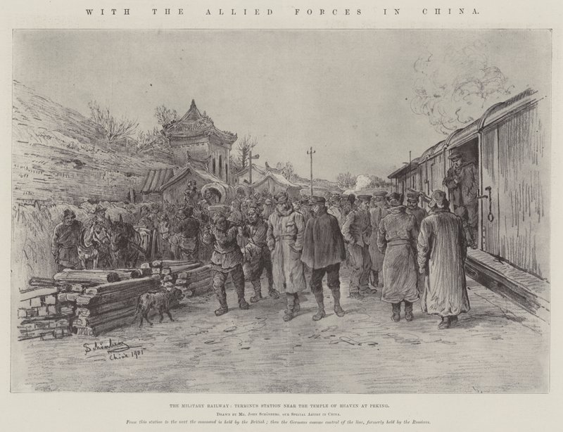 Med de allierade styrkorna i Kina av Johann Nepomuk Schonberg