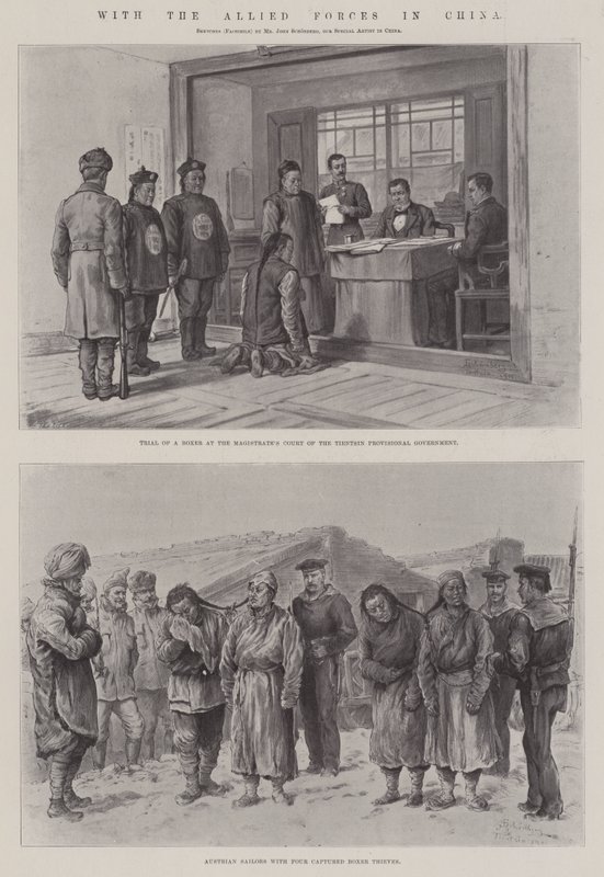Med de allierade styrkorna i Kina av Johann Nepomuk Schonberg