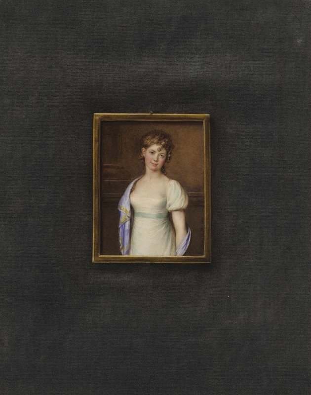 Portrait of an unknown young woman  av Johann Friedrich Leybold