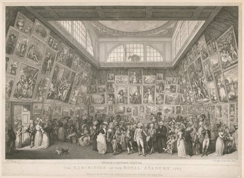 Kungliga Akademiens utställning 1787 av Johann Heinrich Ramberg