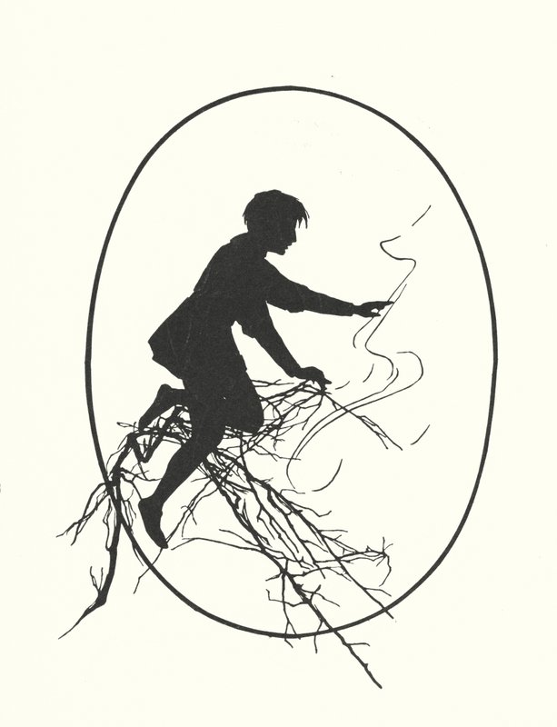 Johanna Beckmann silhuett (litografi) av Johanna Beckmann