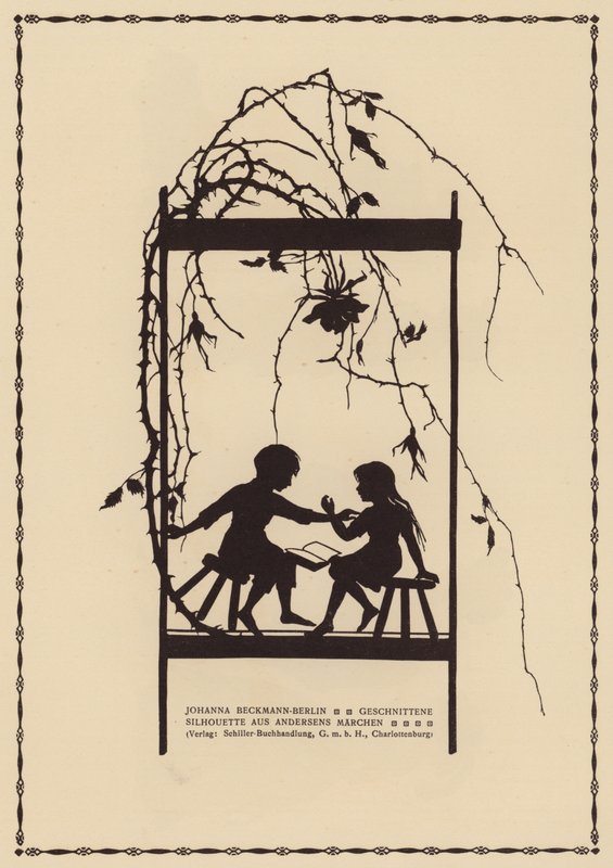 Silhuett ur en saga av Hans Christian Andersen (litografi) av Johanna Beckmann