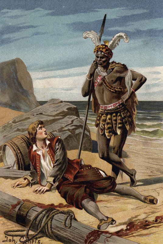Illustration för The Flying Dutchman, eller Der Fliegende Hollander (färg litho) av Johannes (after) Gehrts