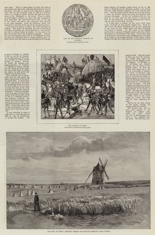Ett konstnärsbesök på slagfälten i Crecy och Agincourt av John Absolon