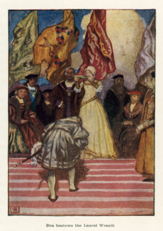 Eva skänker lagerkransen av John Byam Liston Shaw