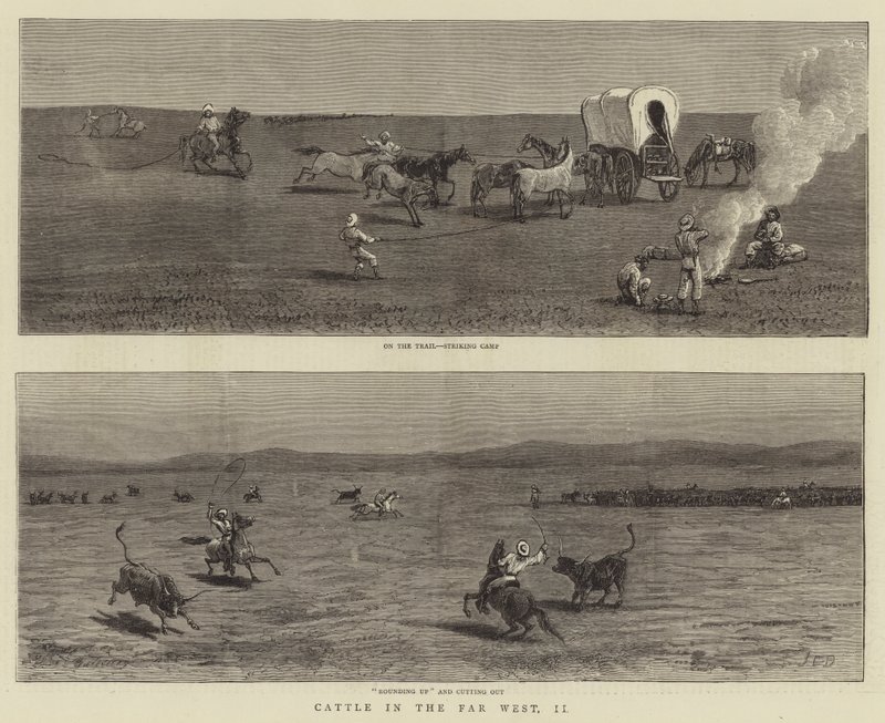 Boskap i Fjärran Västern, II av John Charles Dollman