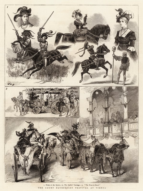 Hovridningsfestivalen i Wien av John Charles Dollman