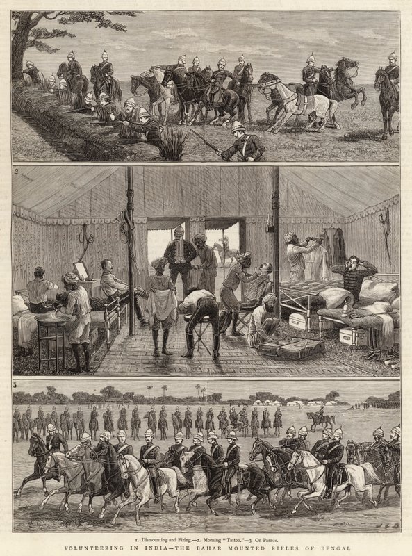 Volontärarbete i Indien, Bahar Mounted Rifles of Bengal av John Charles Dollman
