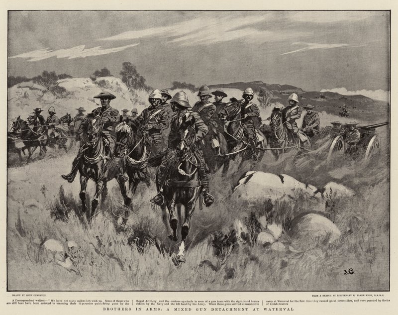 Brothers in Arms, en blandad vapenavdelning vid Waterval av John Charlton