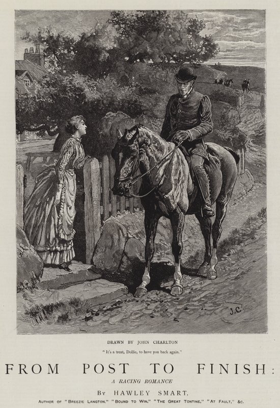 Från post till mål, en tävlingsromantik av John Charlton