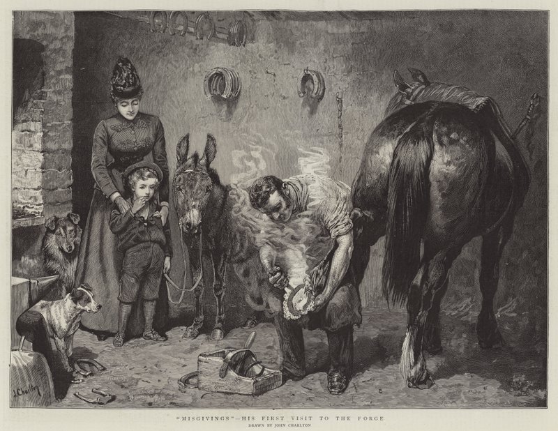 Missgiving, hans första besök i smedjan av John Charlton